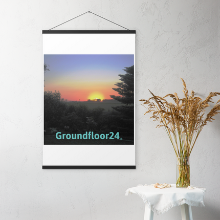Beautiful Sunset Sinari Poster with hangers with Groundfloor24 without House Logo
