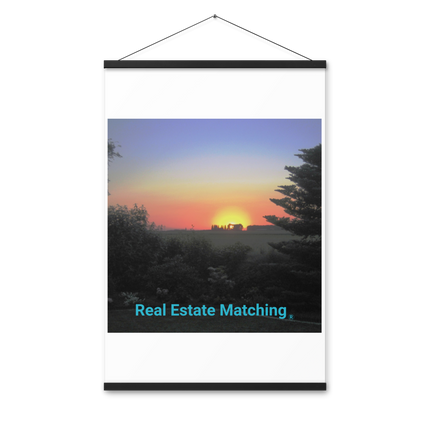 Beautiful Sunset Sinari Poster with hangers with realestatematching without key Logo