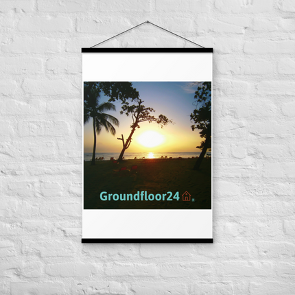 Beautiful Sea View Poster with hangers with Groundfloor24 without House Logo