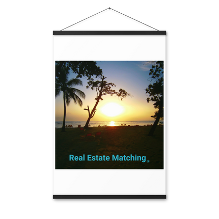 Beautiful Sea View Poster with hangers with realestatematching without key Logo