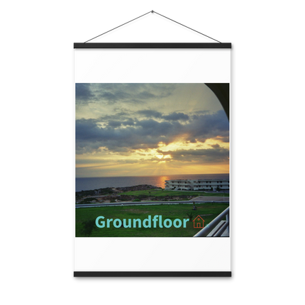 Natural View Poster with hangers with Groundfloor with House Logo