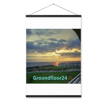 Natural View Poster with hangers with Groundfloor24 with House Logo