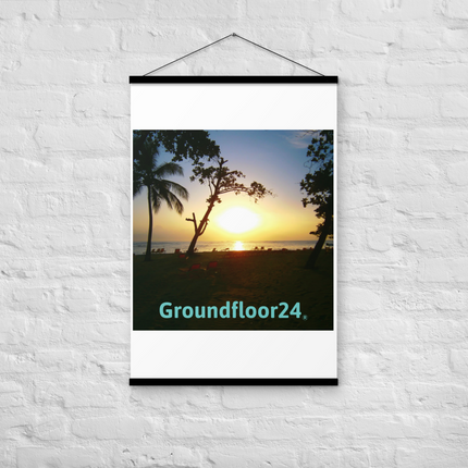 Beautiful Sea View Poster with hangers with Groundfloor24 without House Logo