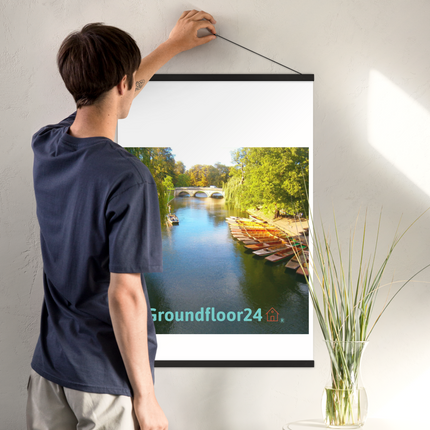 Beautiful Nature Poster with hangers with Groundfloor24 with House Logo