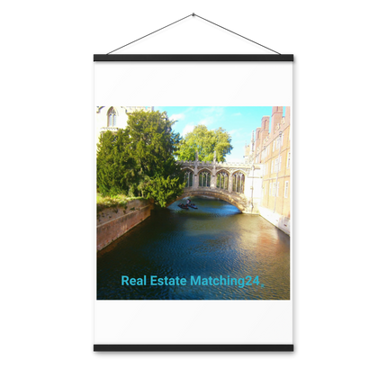 Beautiful Canel Poster with hangers with realestatematching24 without key Logo