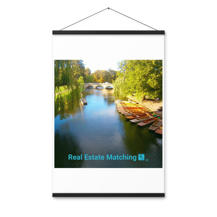 Beautiful Nature Poster with hangers with realestatematching with key Logo