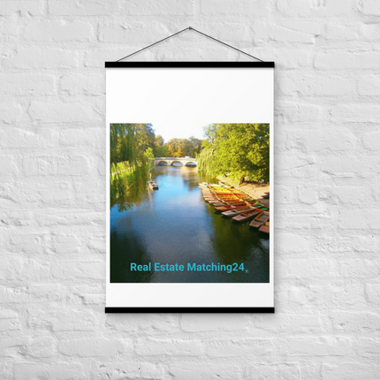 Beautiful Nature Poster with hangers with realestatematching24 without key Logo