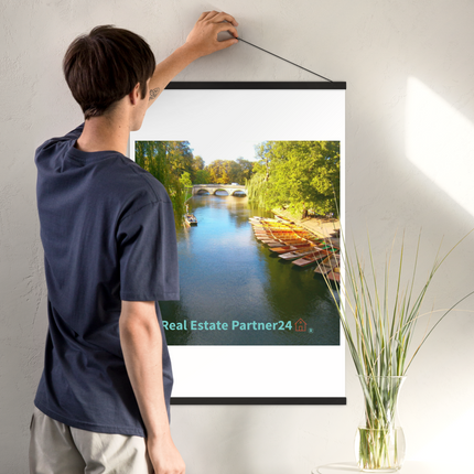 Beautiful Nature Poster with hangers with realestatepartner24 with house Logo