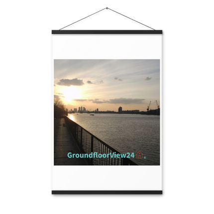 Awesome River View Poster with hangers with groundfloorview24 with House Logo