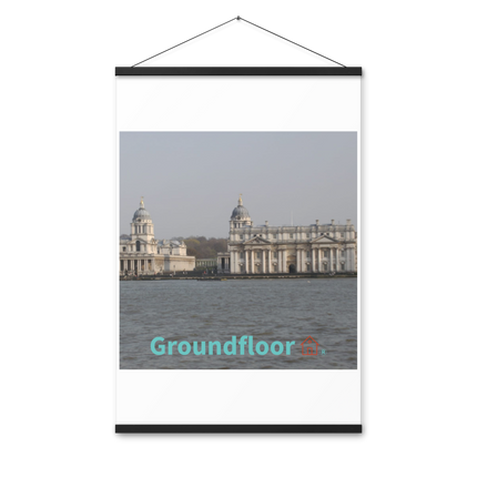 Riverside Beauty Poster with hangers with Groundfloor with House Logo