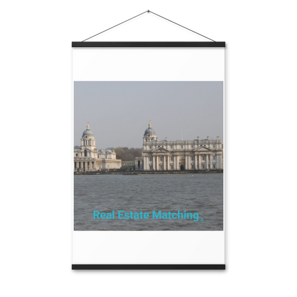 Riverside Beauty Poster with hangers with realestatematching without key Logo