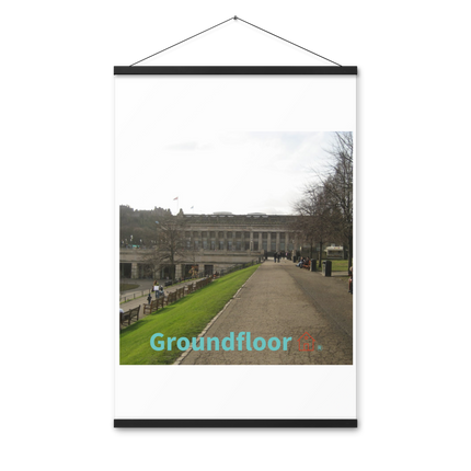 Majestic Palace Poster with hangers with Groundfloor with House Logo