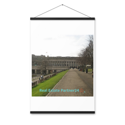 Majestic Palace Poster with hangers with realestatepartner24 with house Logo