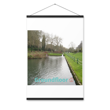 Lakeside Beauty Poster with hangers with Groundfloor with House Logo