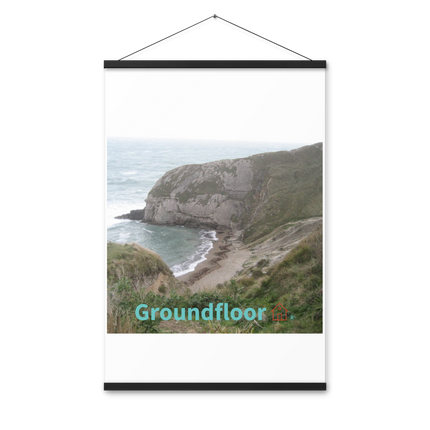 Sea & Hills Poster with hangers with Groundfloor with House Logo