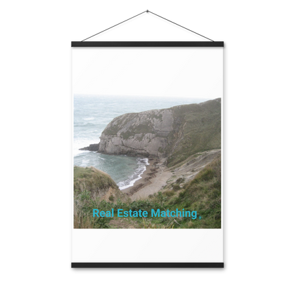 Sea & Hills Poster with hangers with realestatematching without key Logo