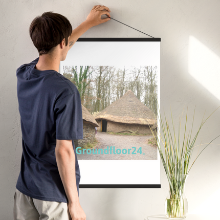 Village Charm Poster with hangers with Groundfloor24 without House Logo