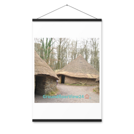 Village Charm Poster with hangers with groundfloorview24 with House Logo