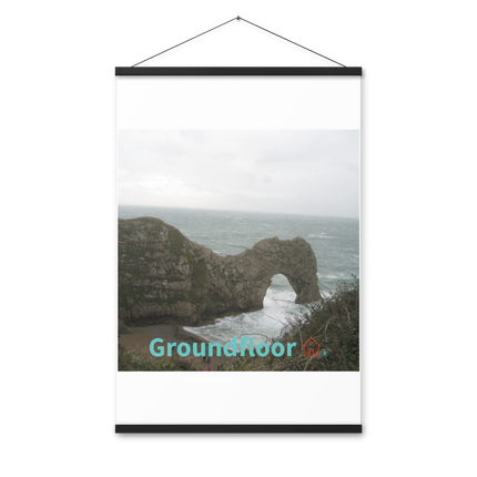 Coastal Escape Poster with hangers with Groundfloor with House Logo