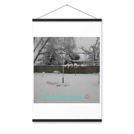 Winter Wonderland Poster with hangers with groundfloorview24 with House Logo