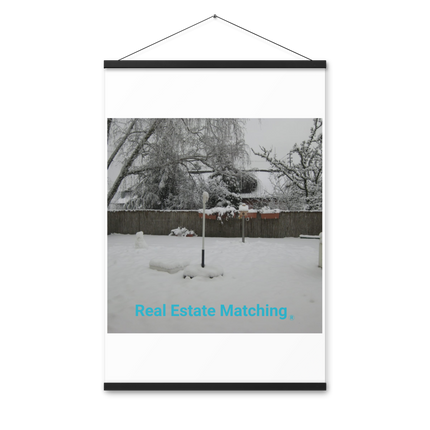 Winter Wonderland Poster with hangers with realestatematching without key Logo