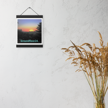 Beautiful Sunset Sinari Poster with hangers with Groundfloor24 without House Logo