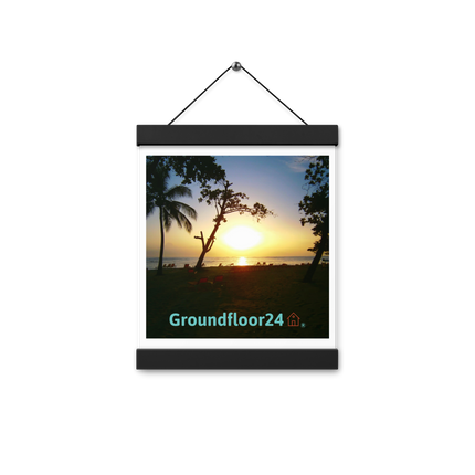 Beautiful Sea View Poster with hangers with Groundfloor24 with House Logo