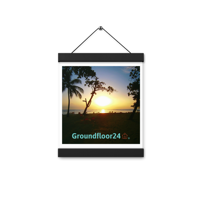Beautiful Sea View Poster with hangers with Groundfloor24 with House Logo