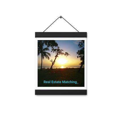 Beautiful Sea View Poster with hangers with realestatematching without key Logo
