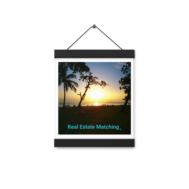 Beautiful Sea View Poster with hangers with realestatematching without key Logo