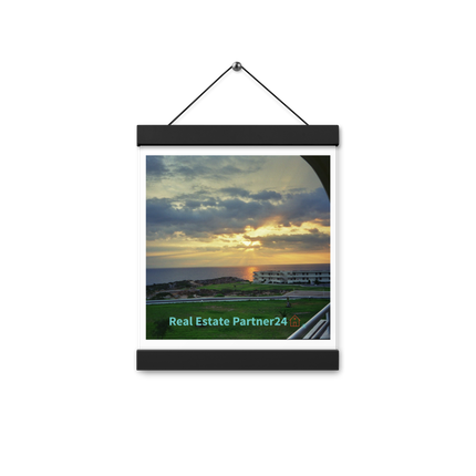 Natural View Poster with hangers with realestatepartner24 with house Logo