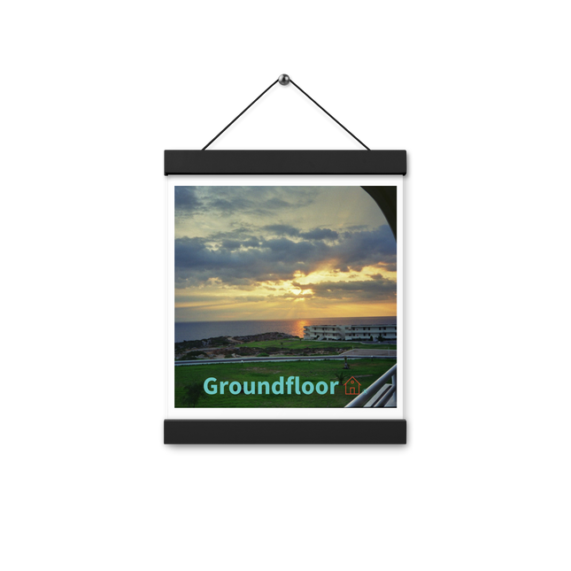 Natural View Poster with hangers with Groundfloor with House Logo