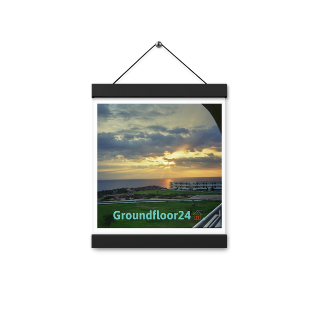 Natural View Poster with hangers with Groundfloor24 with House Logo