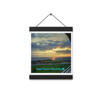 Natural View Poster with hangers with realestatematching with key Logo