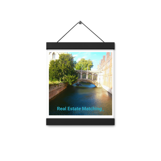 Beautiful Canel Poster with hangers with realestatematching without key Logo