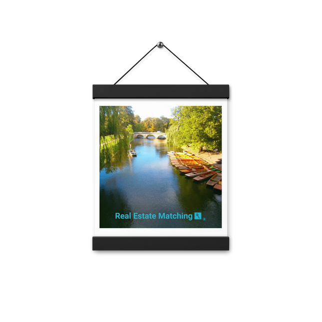 Beautiful Nature Poster with hangers with realestatematching with key Logo