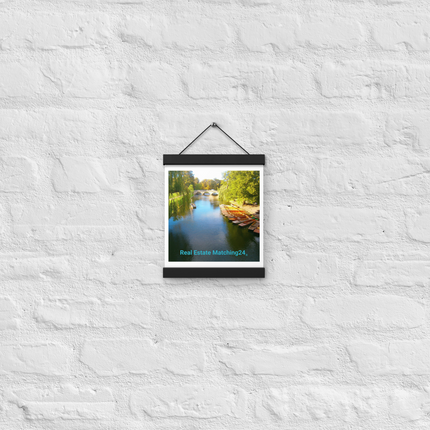 Beautiful Nature Poster with hangers with realestatematching24 without key Logo