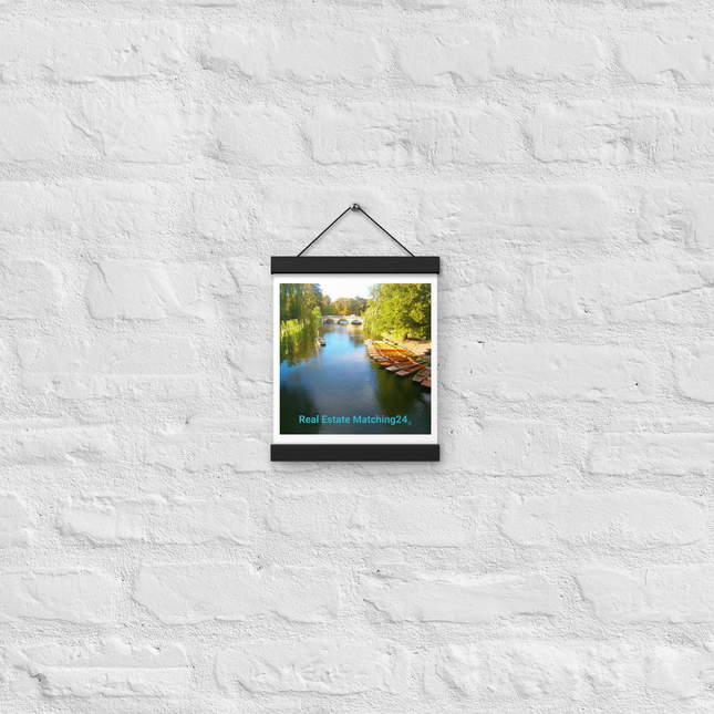 Beautiful Nature Poster with hangers with realestatematching24 without key Logo