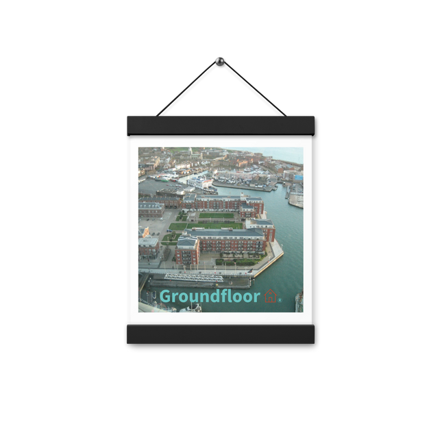 Nice City Poster with hangers with Groundfloor with House Logo
