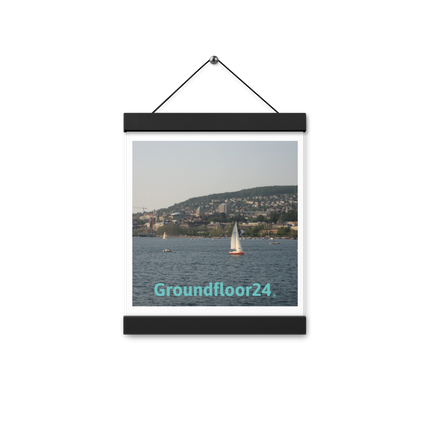 Beautiful River & Hills Sinari Poster with hangers with Groundfloor24 without House Logo