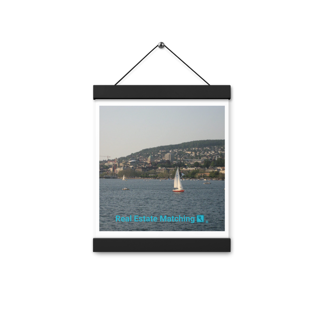 Beautiful River & Hills Sinari Poster with hangers with realestatematching with key Logo