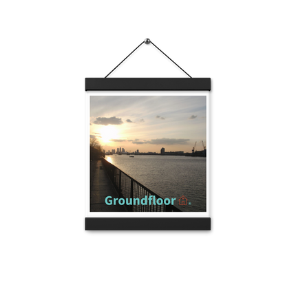 Awesome River View Poster with hangers with Groundfloor with House Logo
