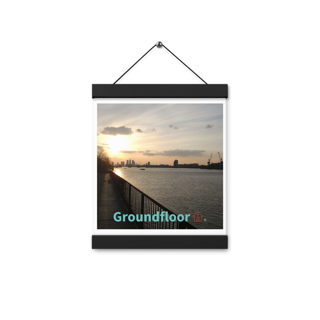 Awesome River View Poster with hangers with Groundfloor with House Logo