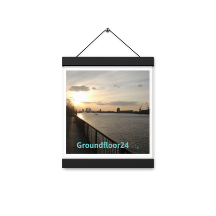 Awesome River View Poster with hangers with Groundfloor24 with House Logo