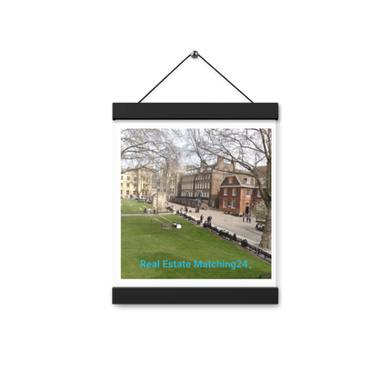 Beautiful Park Poster with hangers with realestatematching24 without key Logo