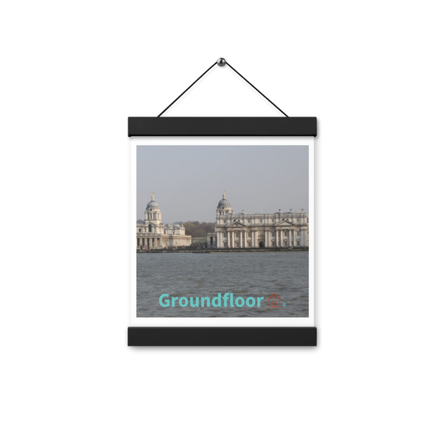 Riverside Beauty Poster with hangers with Groundfloor with House Logo