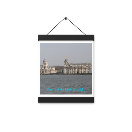 Riverside Beauty Poster with hangers with realestatematching with key Logo
