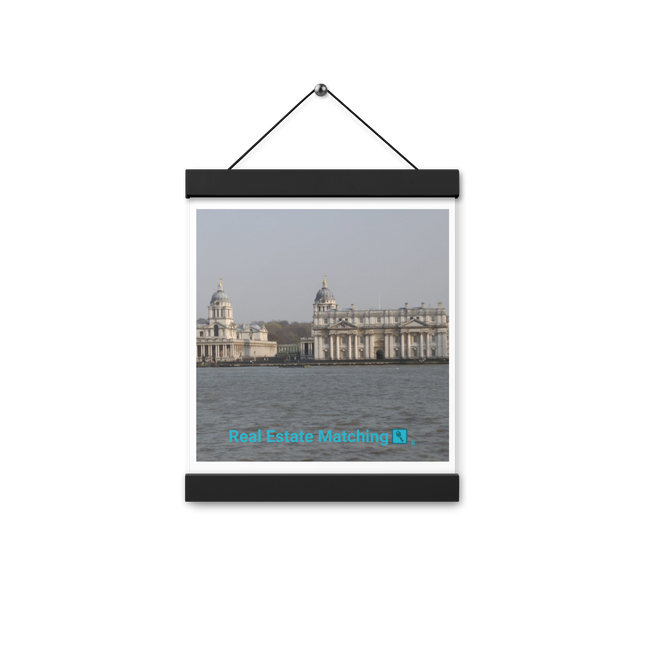 Riverside Beauty Poster with hangers with realestatematching with key Logo