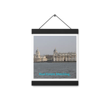 Riverside Beauty Poster with hangers with realestatematching without key Logo