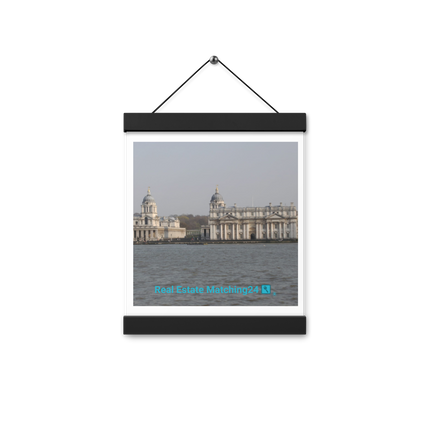 Riverside Beauty Poster with hangers with realestatematching24 with key Logo
